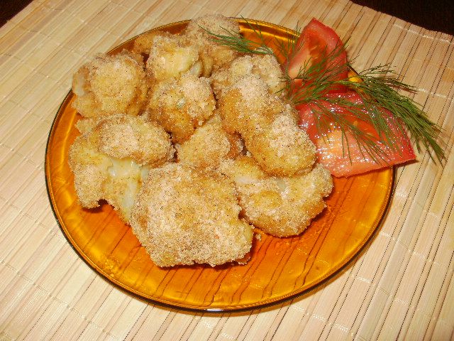 Мързелив паниран карфиол